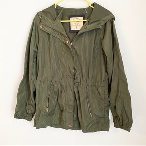 Olive Green Rain Jacket